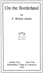 Cover of On the Borderland — Edition Insights