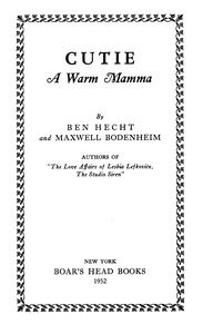 Cover of Cutie: A Warm Mamma — Text and Context