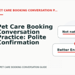 Pet Care Booking Conversation Practice: Polite Confirmation Examples