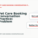 Pet Care Booking Conversation Practice: Problem and Solution Replies